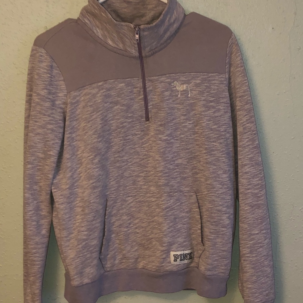 Pink Victoria’s Secret sweatshirt quarter zip up